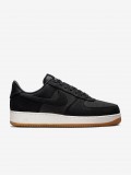 Zapatillas Nike Air Force 1 07 LV8 Negras De Tela Vaquera y Gamuza Para Hombre