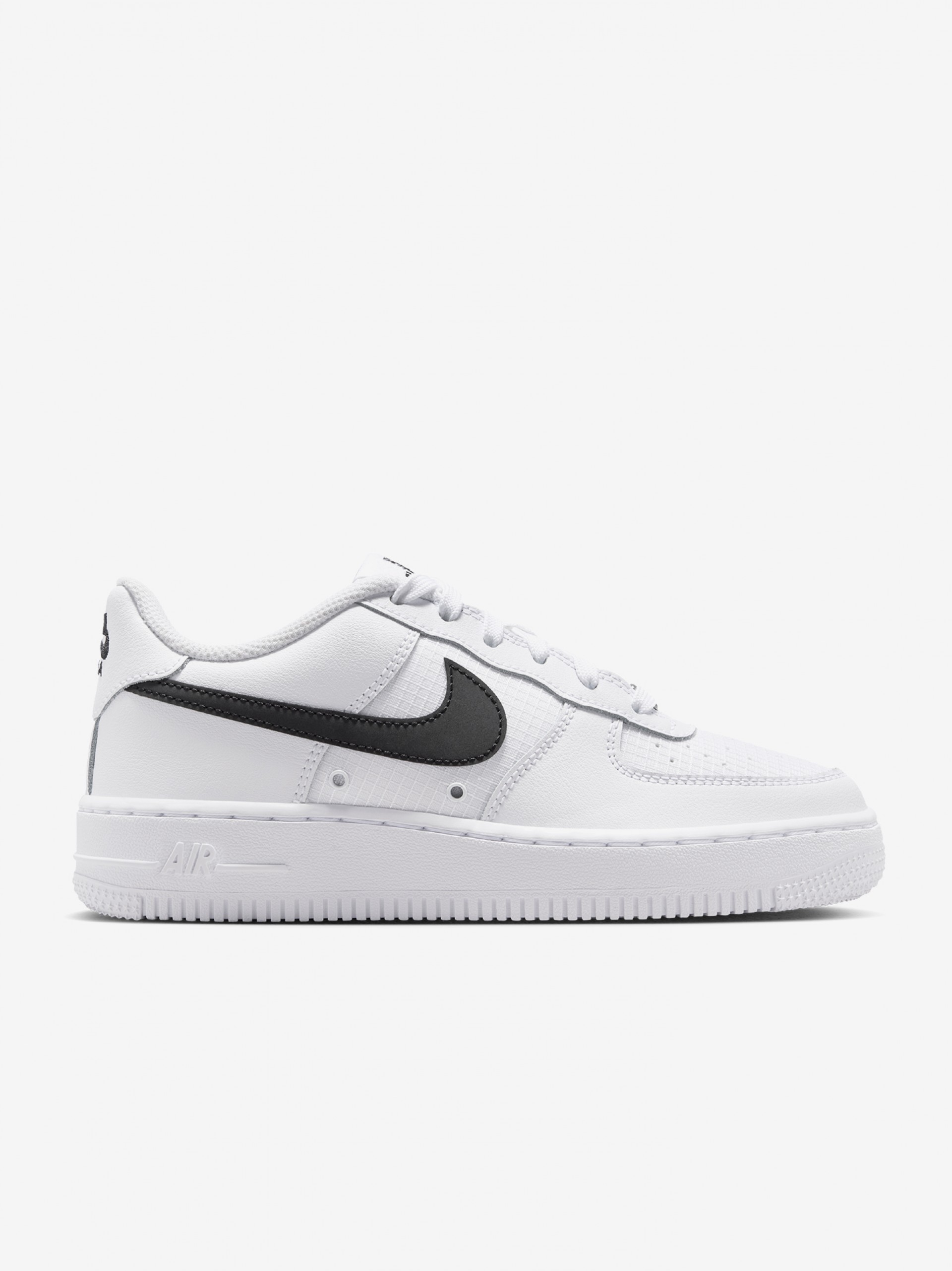Zapatillas Nike Air Force 1 Low Tech Blancas y Negras Júnior
