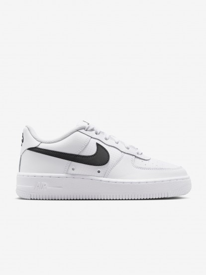 Sapatilhas Nike Air Force 1 Low Tech Brancas e Pretas J�nior