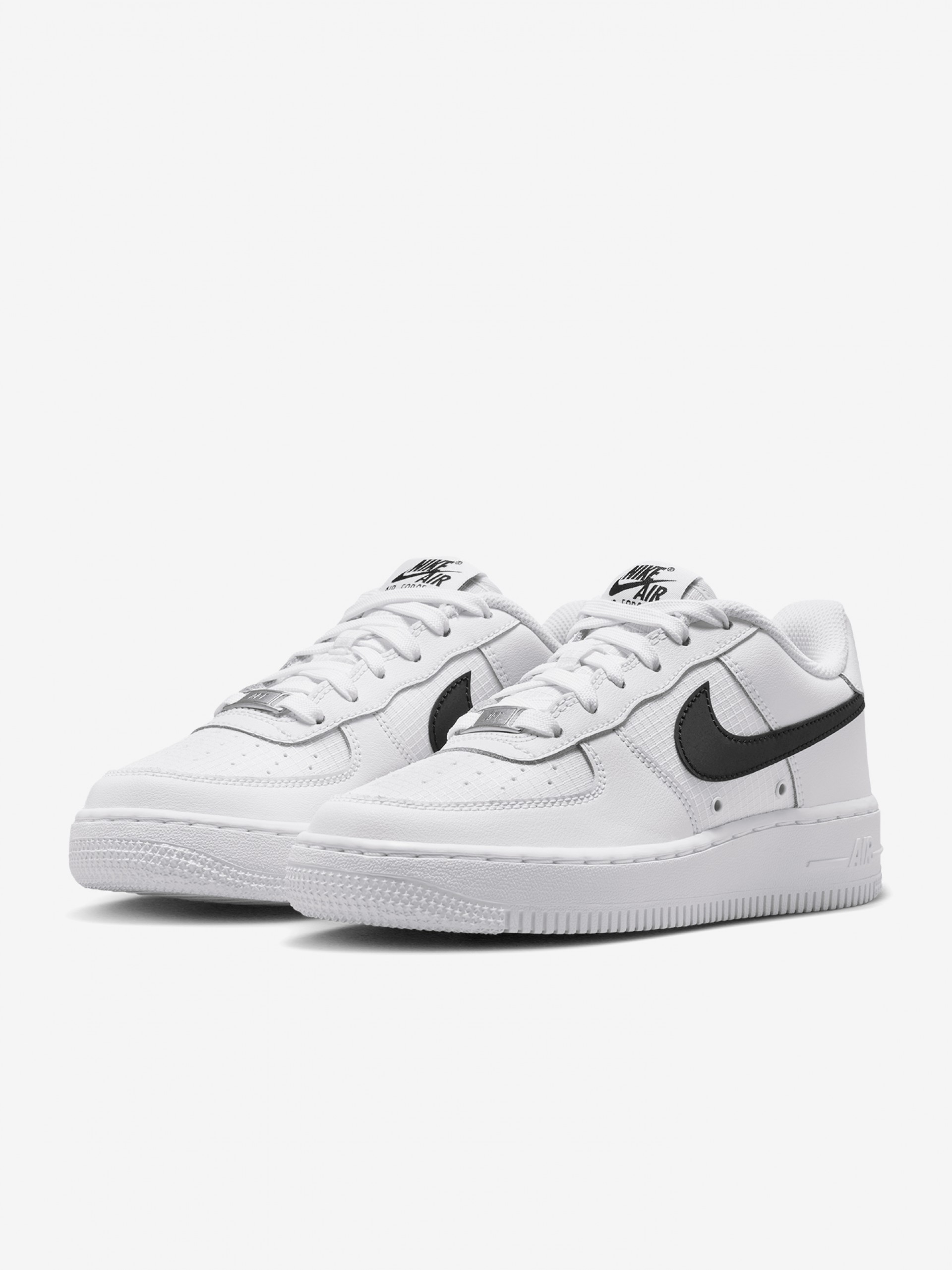 Zapatillas Nike Air Force 1 Low Tech Blancas y Negras Júnior