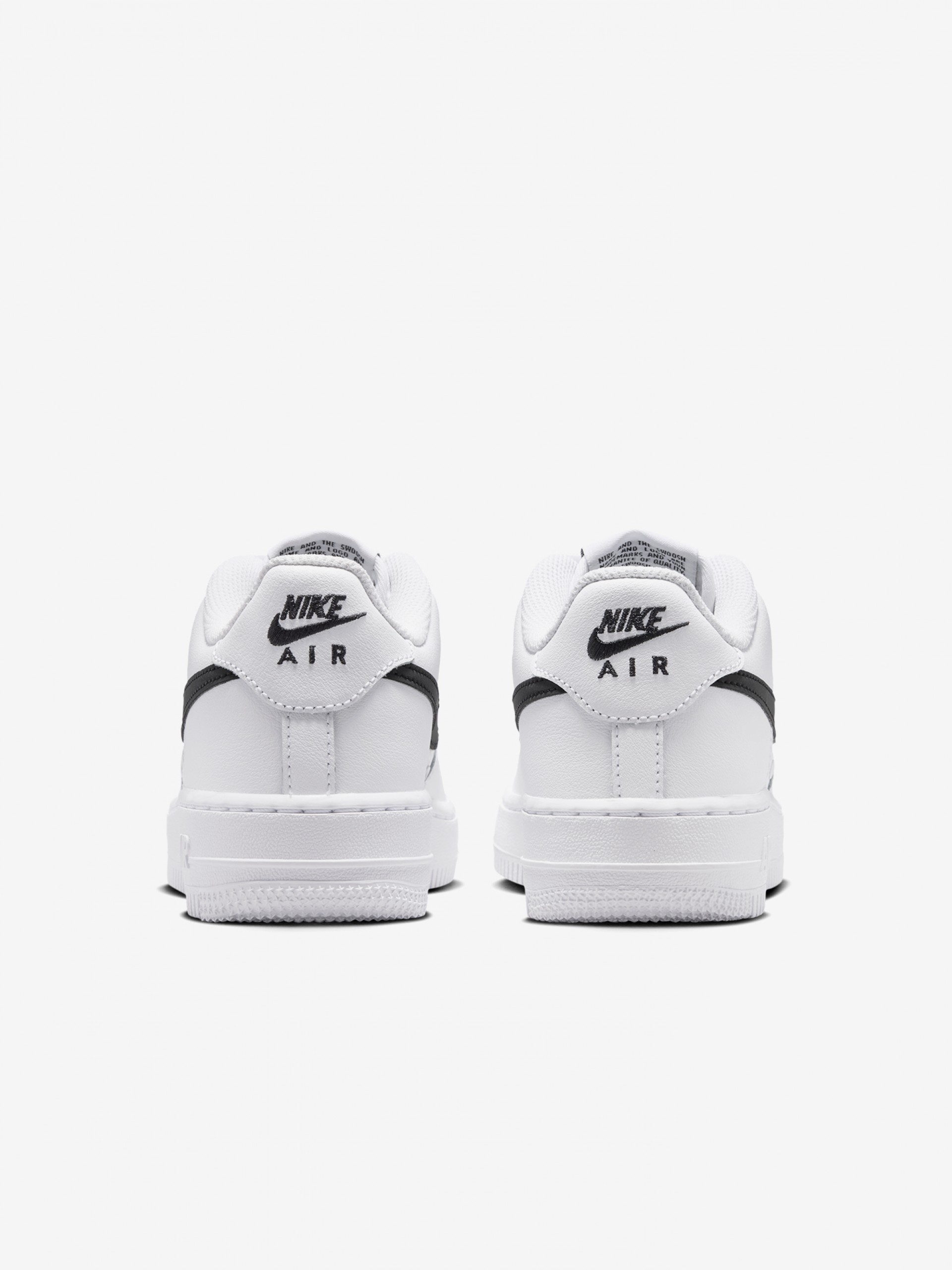 Zapatillas Nike Air Force 1 Low Tech Blancas y Negras Júnior