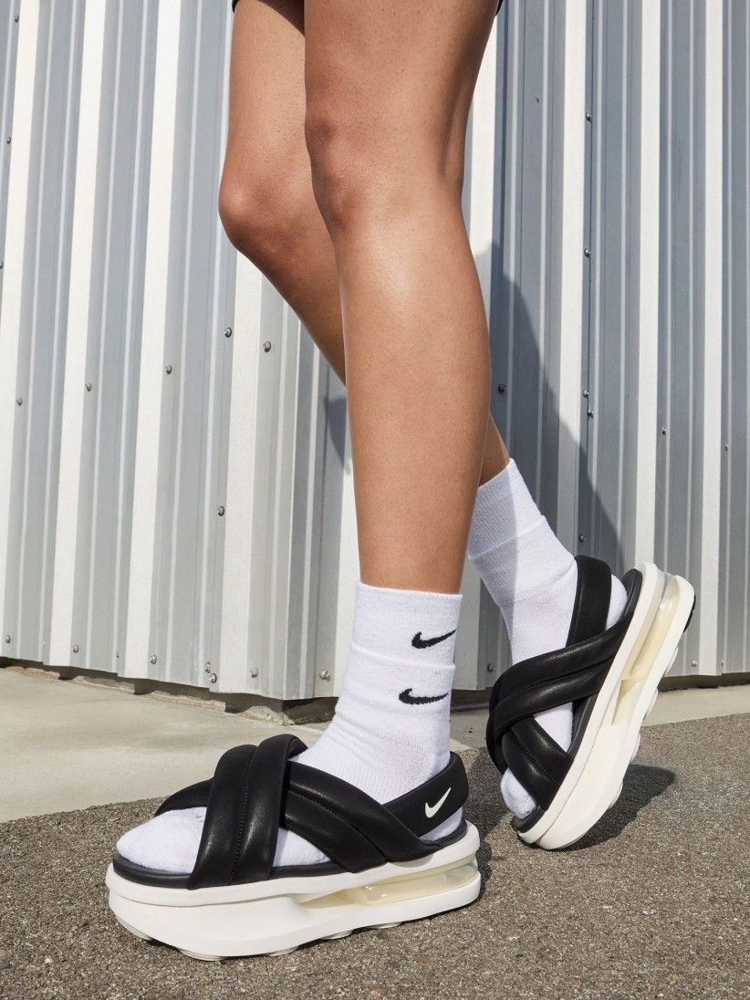 Sandalias Nike Air Max Isla Negras Para Mujer