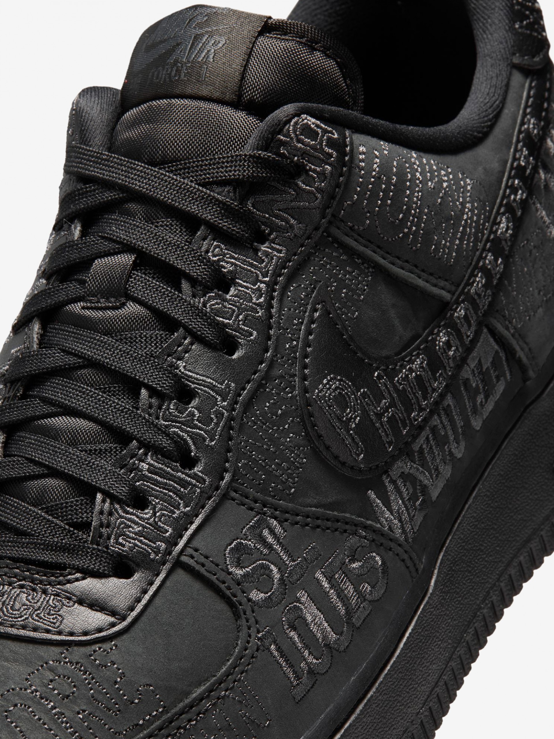 Nike Air Force 1 07 LV8 Black and Grey Sneakers For Men