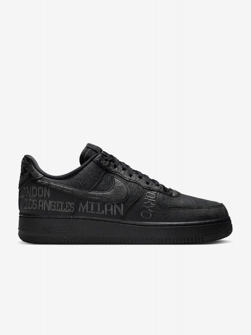 Sapatilhas Nike Air Force 1 07 LV8 Pretas e Cinzentas Para Homem