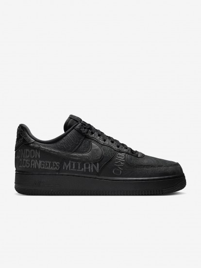 Sapatilhas Nike Air Force 1 07 LV8 Pretas e Cinzentas Para Homem