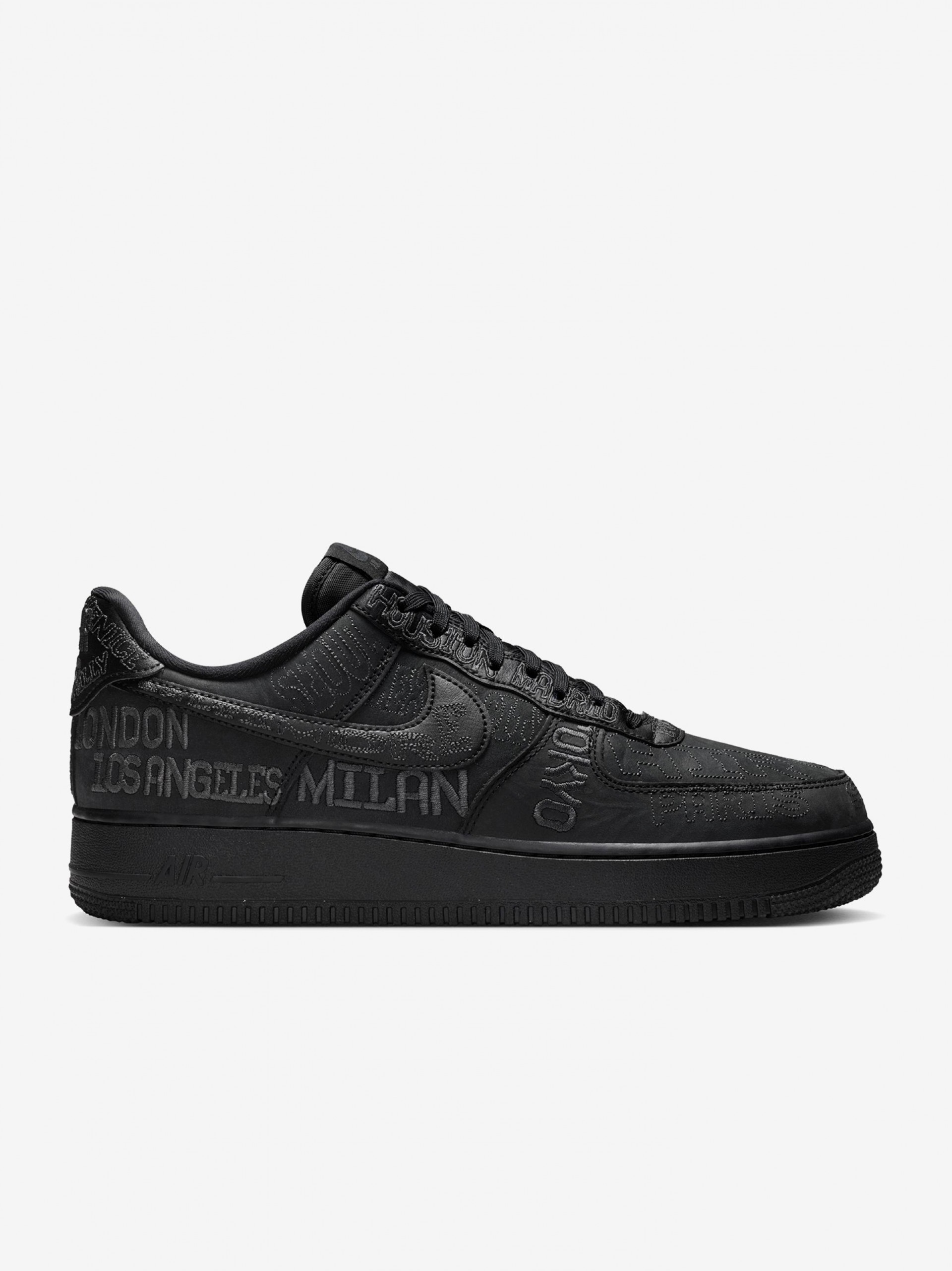 Zapatillas Nike Air Force 1 07 LV8 Negras y Grises Para Hombre