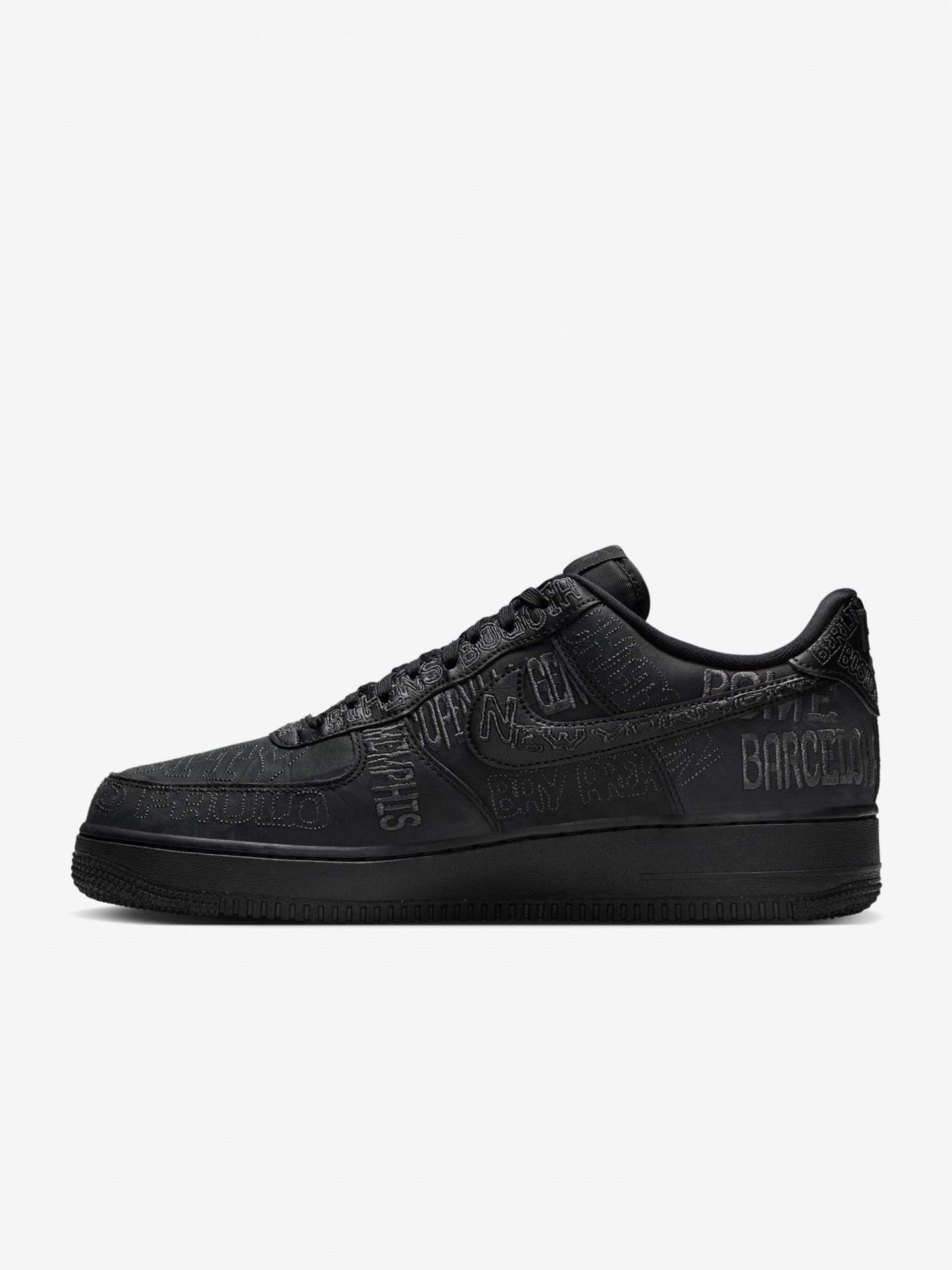 Nike Air Force 1 07 LV8 Black and Grey Sneakers For Men