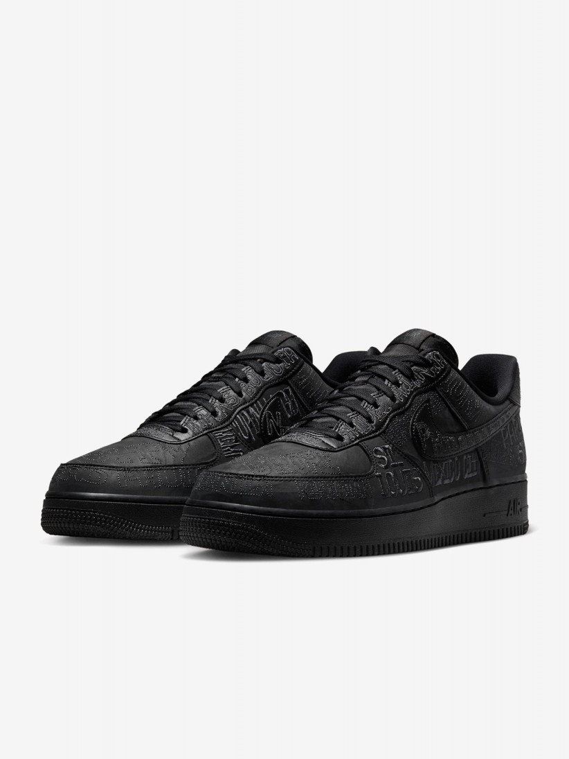 Sapatilhas Nike Air Force 1 07 LV8 Pretas e Cinzentas Para Homem