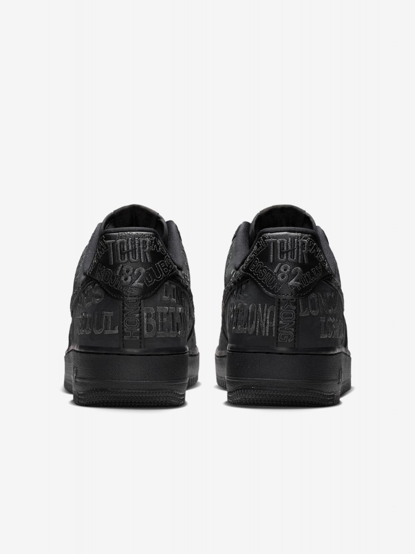 Sapatilhas Nike Air Force 1 07 LV8 Pretas e Cinzentas Para Homem