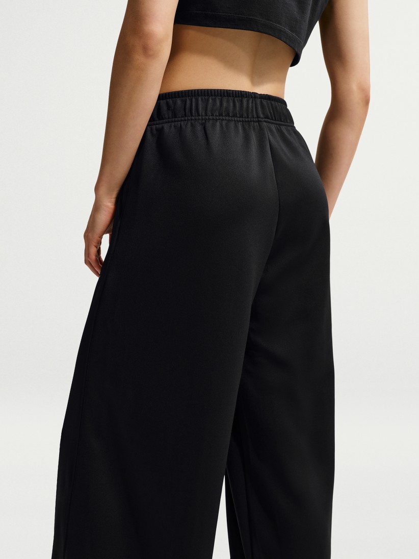 Nike Sportswear Wide Leg Mid-Rise Black Trousers For Women