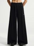 Nike Sportswear Wide Leg Mid-Rise Black Trousers For Women
