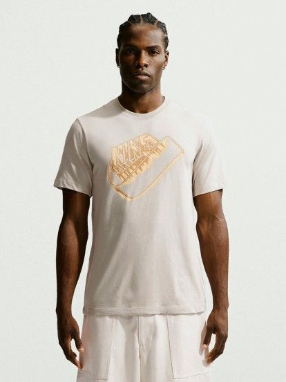 Camiseta Nike Sportswear Beige Para Hombre