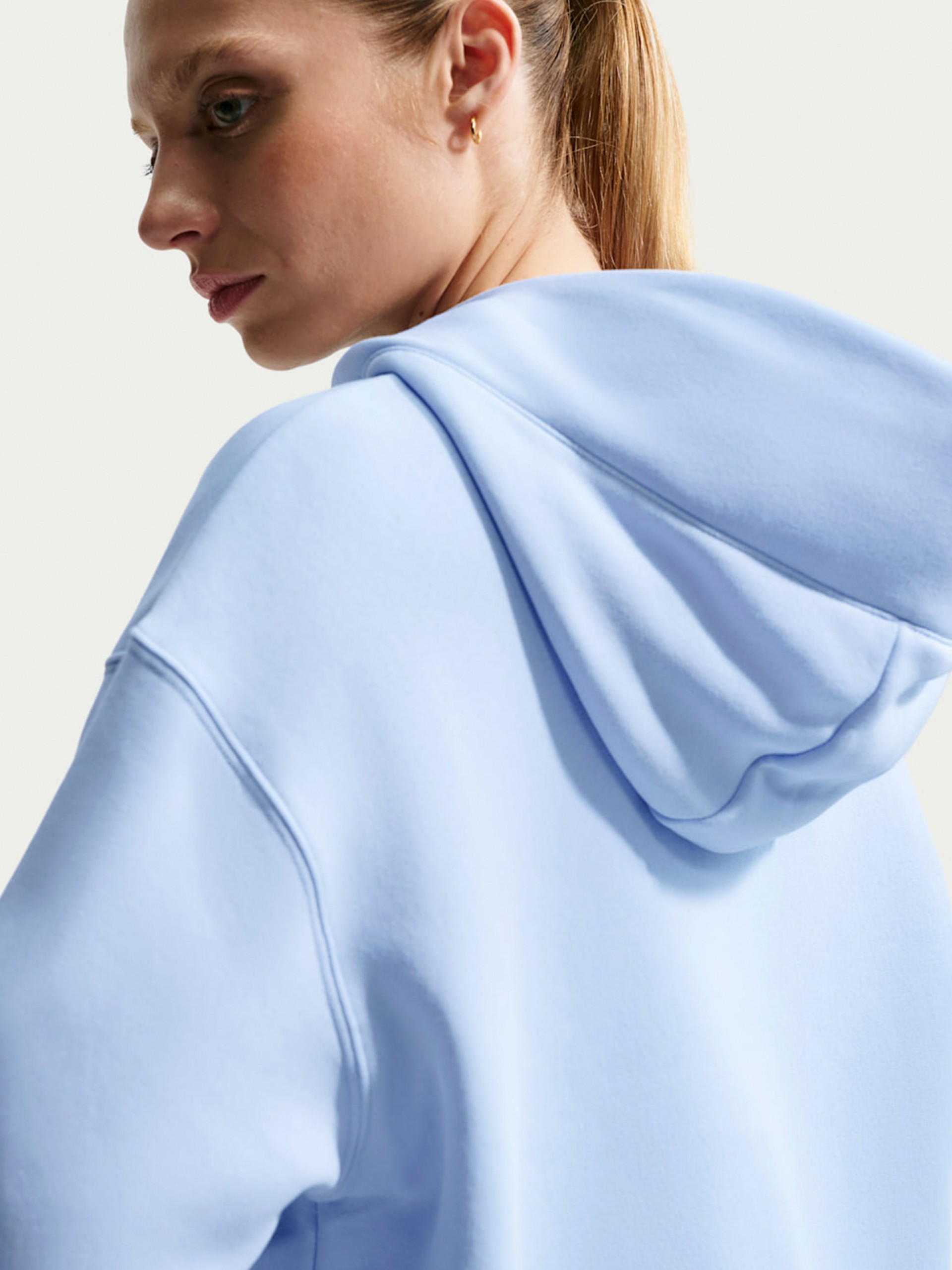 Nike Sportswear Phoenix Fleece Blue Hoodie For Women