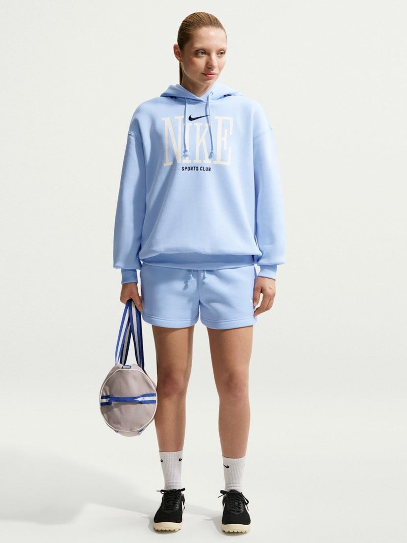 Nike Sportswear Phoenix Fleece Blue Hoodie For Women
