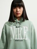 Camisola com Capuz Nike Sportswear Phoenix Fleece Verde Para Mulher