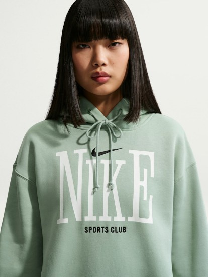 Sudadera con Capucha Nike Sportswear Phoenix Fleece Verde Para Mujer