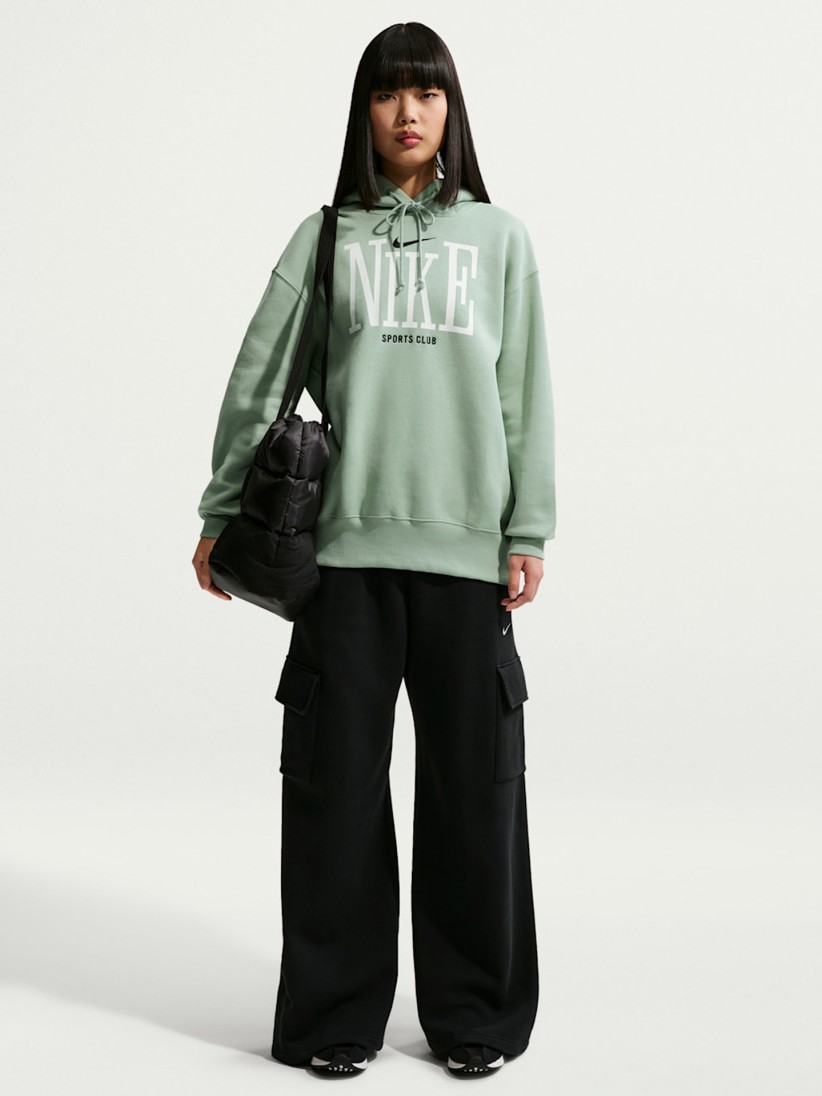 Camisola com Capuz Nike Sportswear Phoenix Fleece Verde Para Mulher