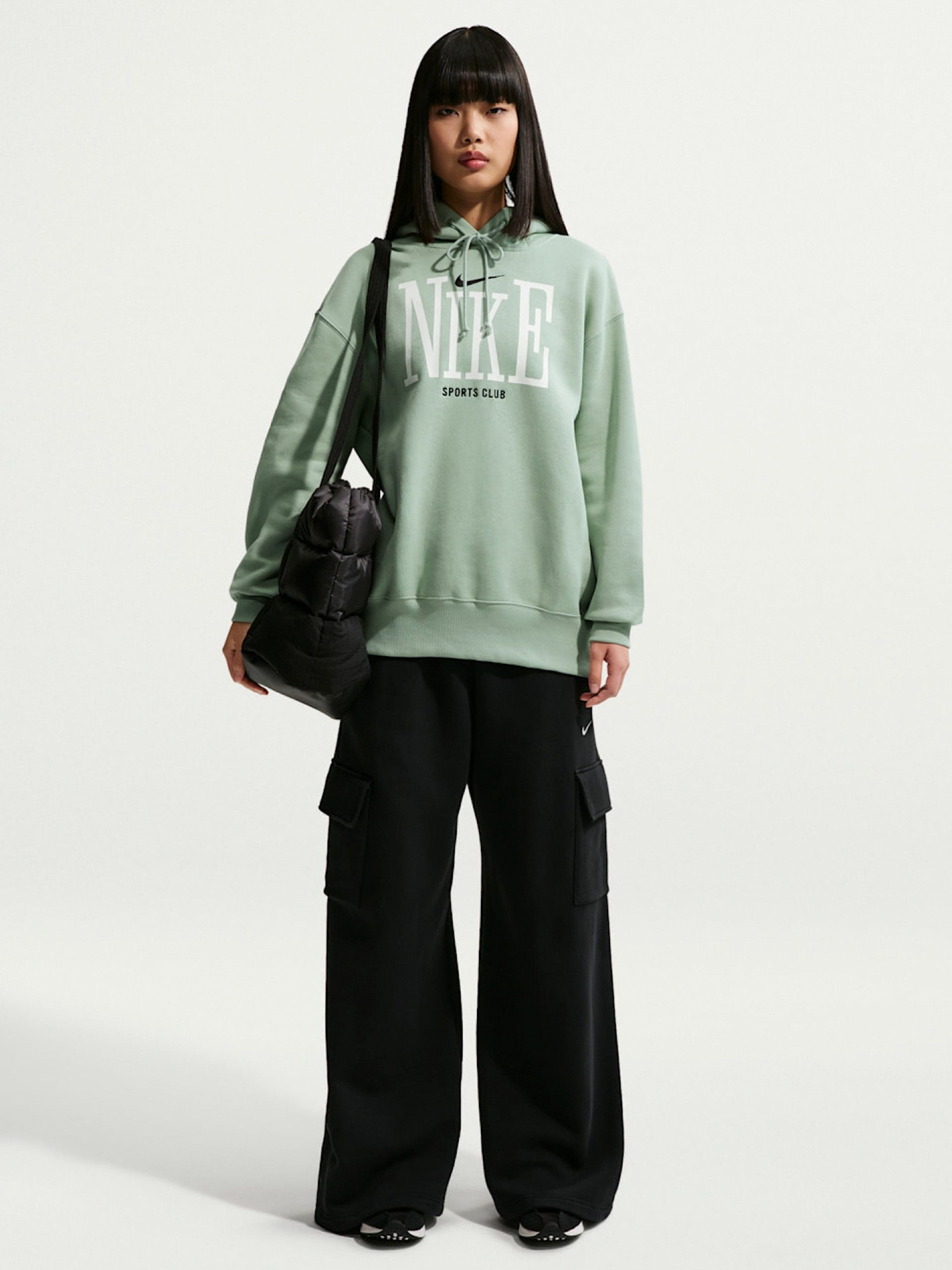 Nike Sportswear Phoenix Fleece Green Hoodie For Women