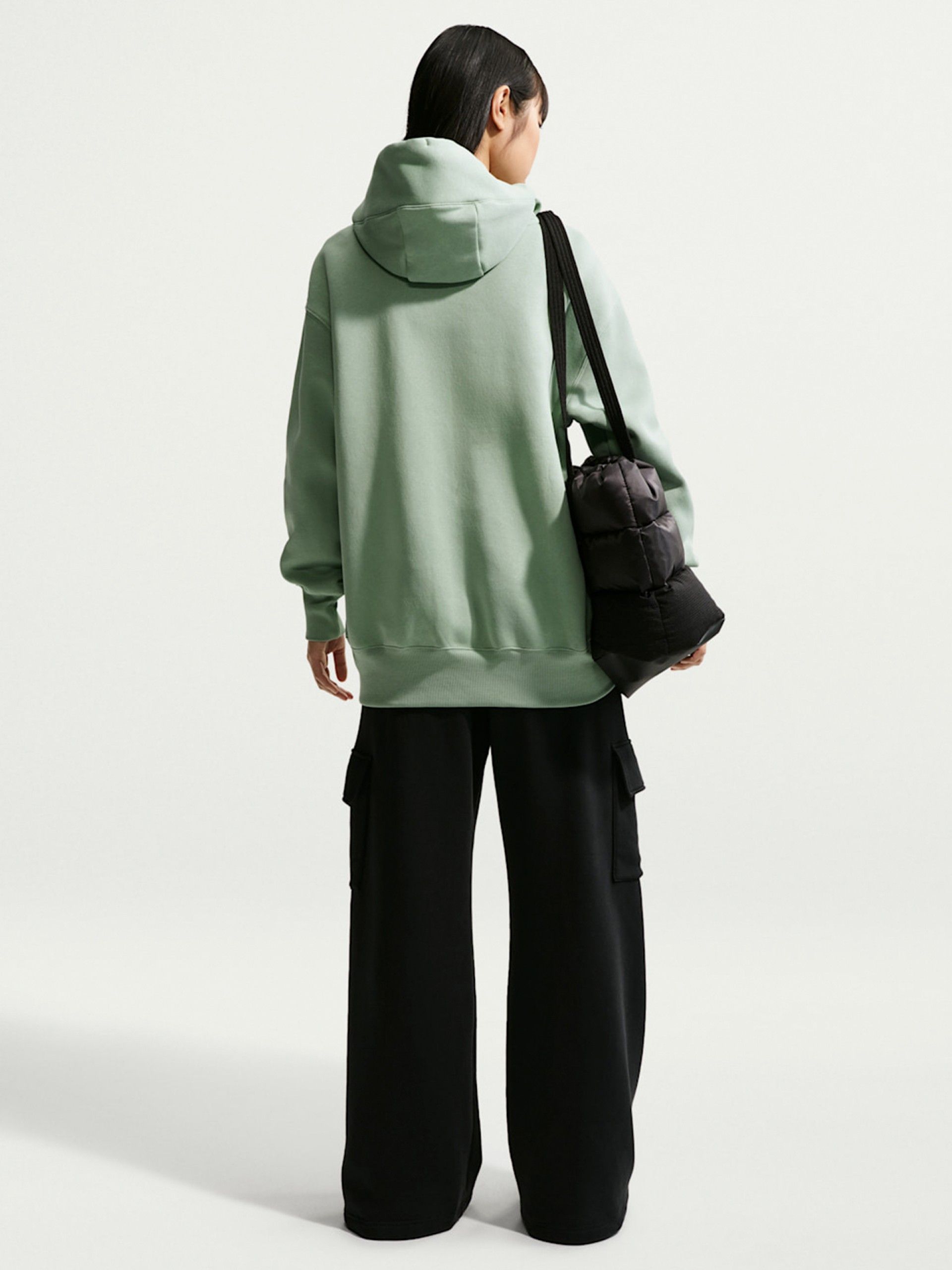 Camisola com Capuz Nike Sportswear Phoenix Fleece Verde Para Mulher