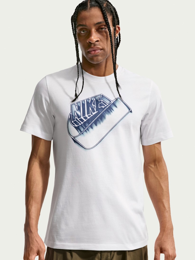 Camiseta Nike Sportswear Blanca Para Hombre