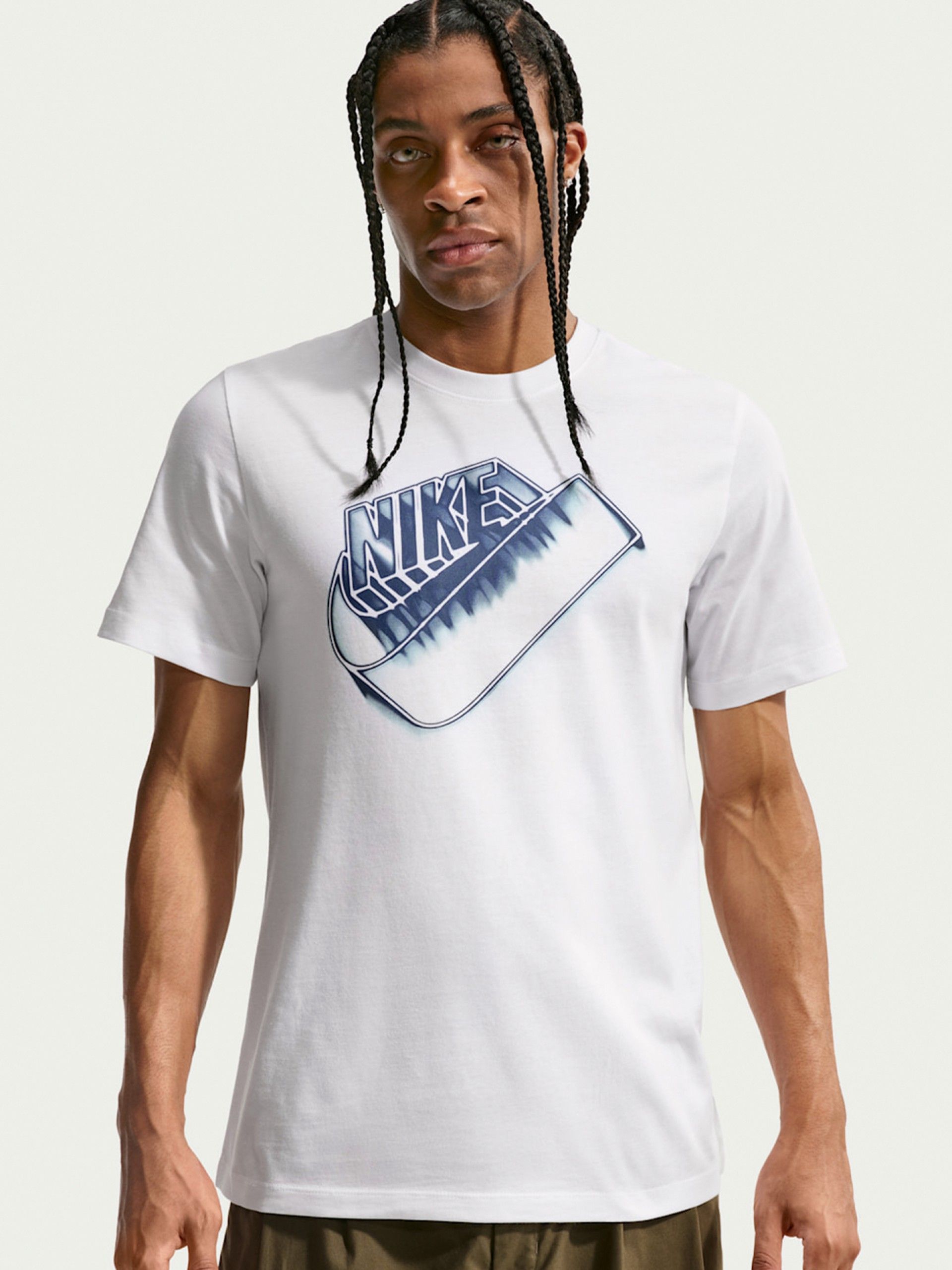 Camiseta Nike Sportswear Blanca Para Hombre