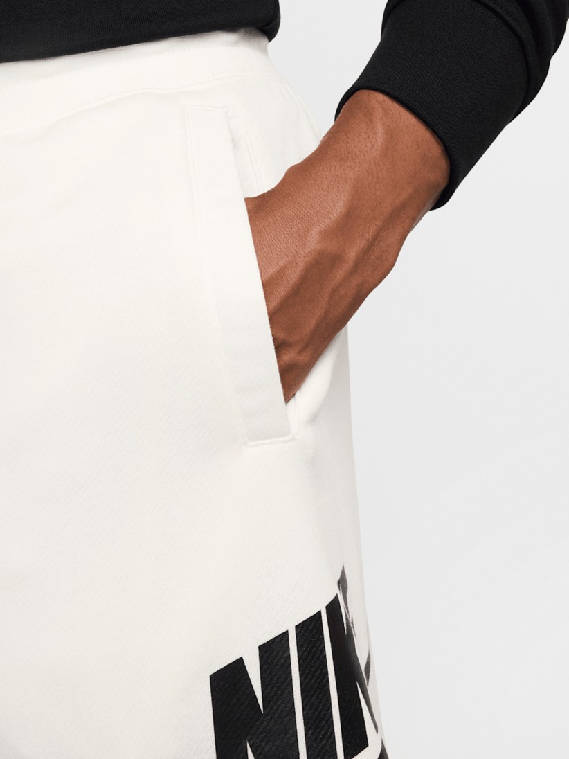 Pantalones Cortos Nike Club French Terry Blancos Para Hombre