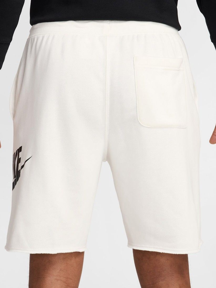 Pantalones Cortos Nike Club French Terry Blancos Para Hombre