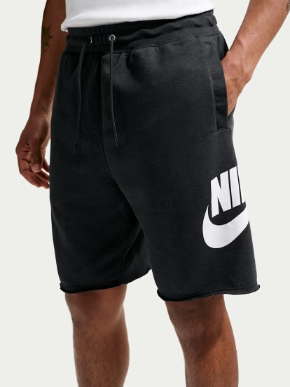 Pantalones Cortos Nike Club French Terry Negros Para Hombre