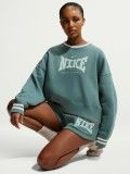 Nike Sportswear Phoenix Fleece Crew-Neck Green Sweater For Women