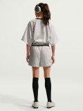 T-shirt Nike Sportswear Oversized De Cetim Bege Para Mulher