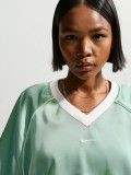 T-shirt Nike Sportswear Oversized De Cetim Verde Para Mulher