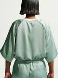T-shirt Nike Sportswear Oversized De Cetim Verde Para Mulher