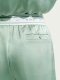 Nike Sportswear Loose Mid-Rise Satin Green Shorts For Women