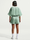 Nike Sportswear Loose Mid-Rise Satin Green Shorts For Women