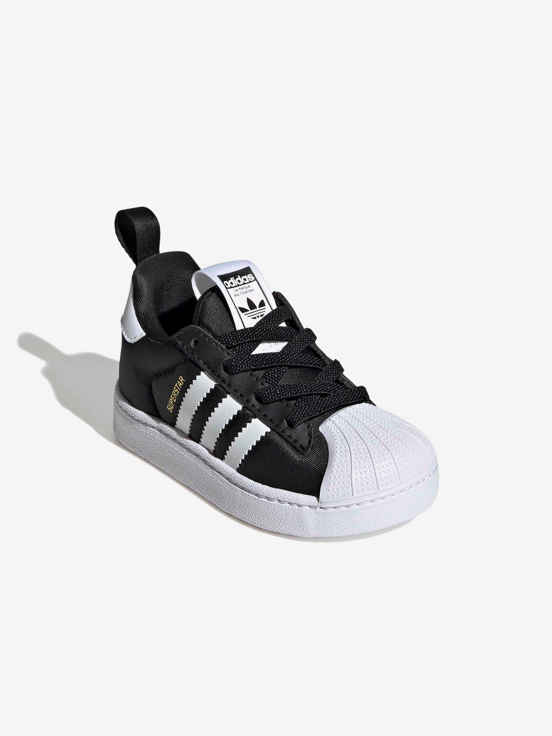 Zapatillas Adidas Superstar Quickon EL I Negras y Blancas