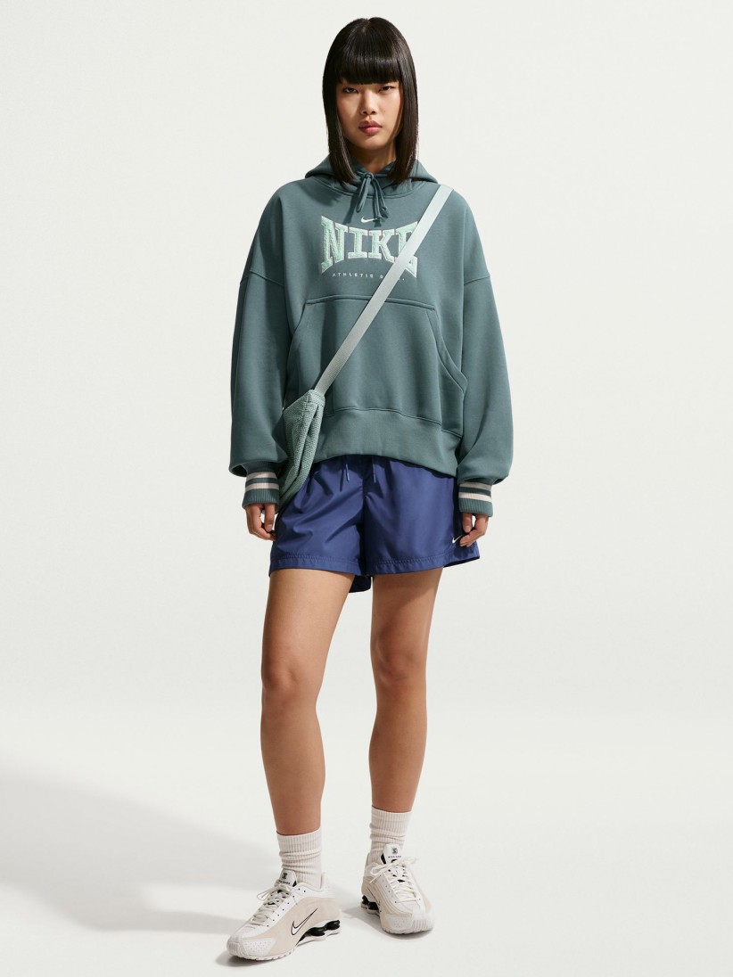 Camisola com Capuz Nike Sportswear Phoenix Fleece Verde Para Mulher