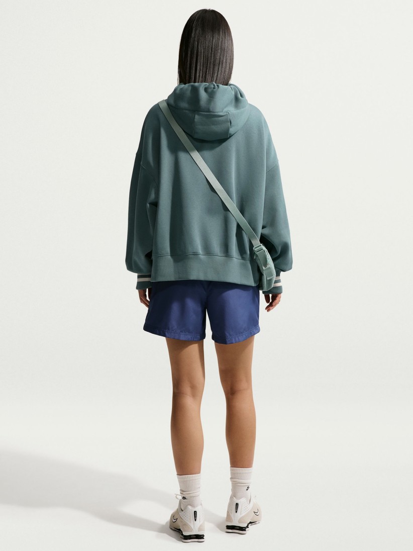Camisola com Capuz Nike Sportswear Phoenix Fleece Verde Para Mulher