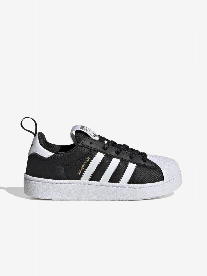 Zapatillas Adidas Superstar Quickon EL C Negras y Blancas