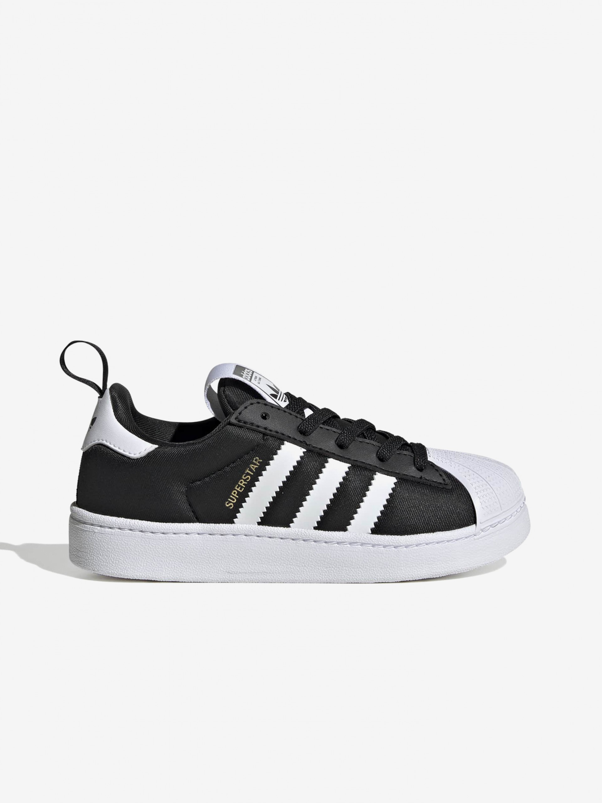 Zapatillas Adidas Superstar Quickon EL C Negras y Blancas