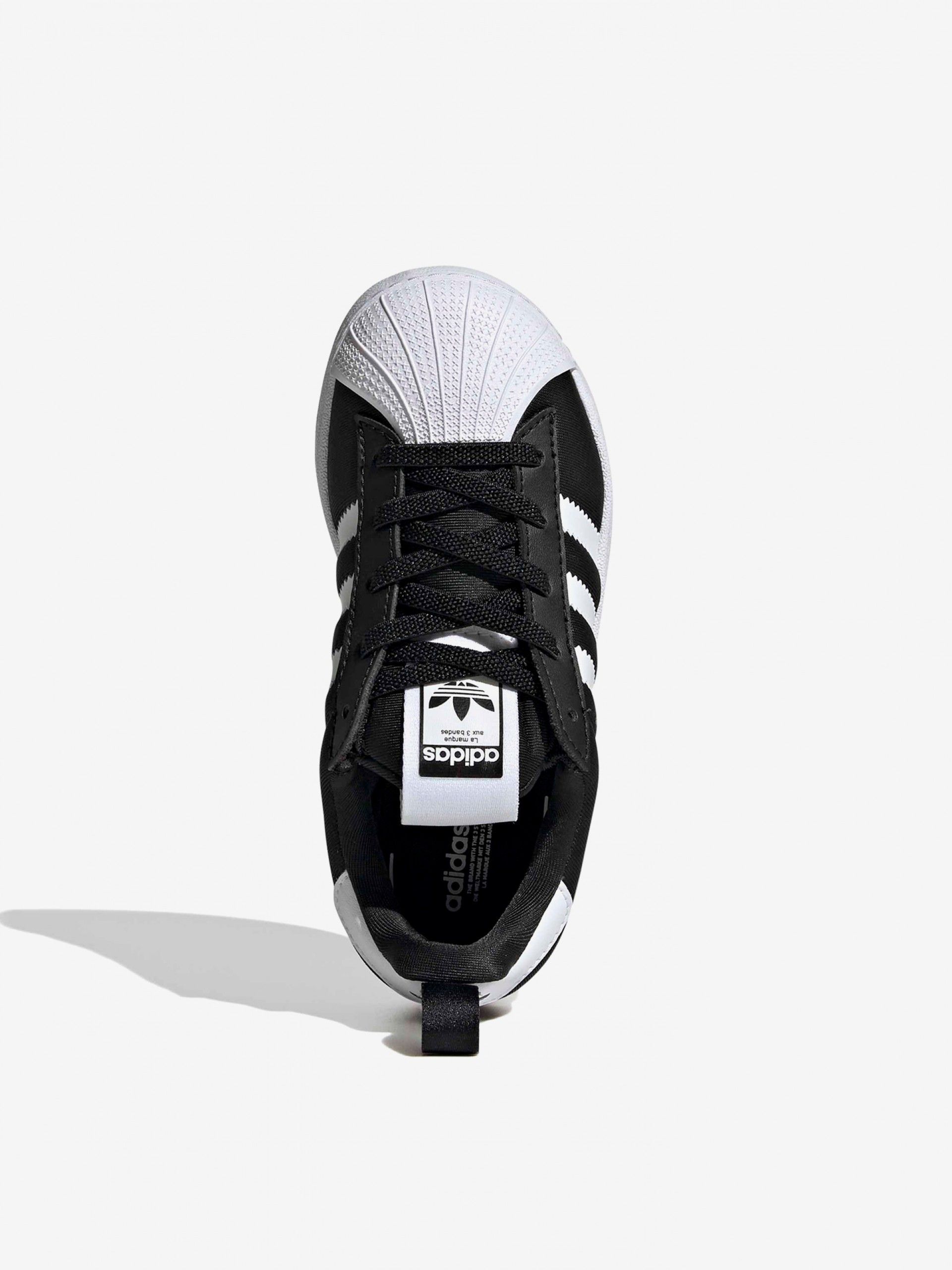Zapatillas Adidas Superstar Quickon EL C Negras y Blancas