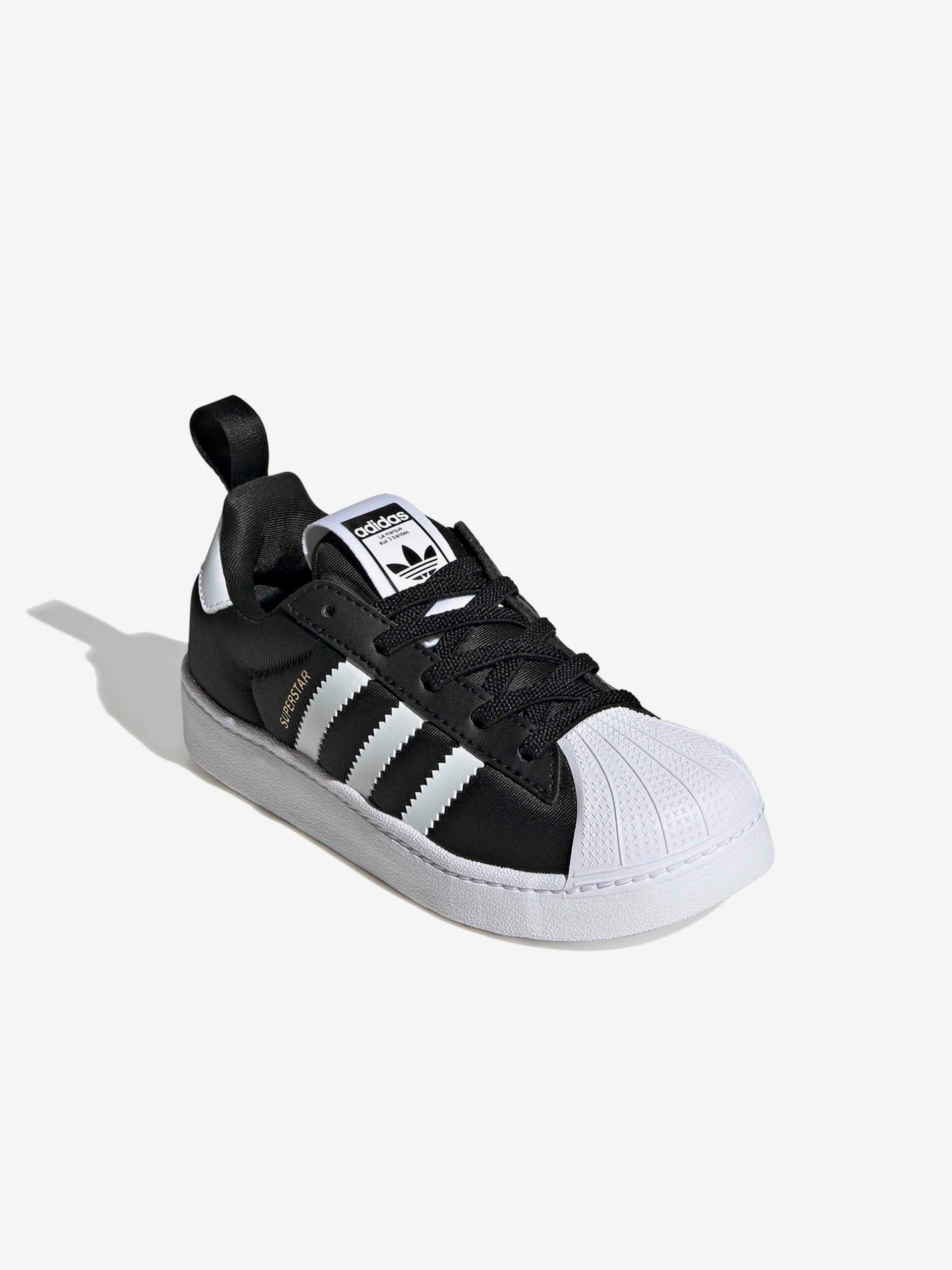Zapatillas Adidas Superstar Quickon EL C Negras y Blancas
