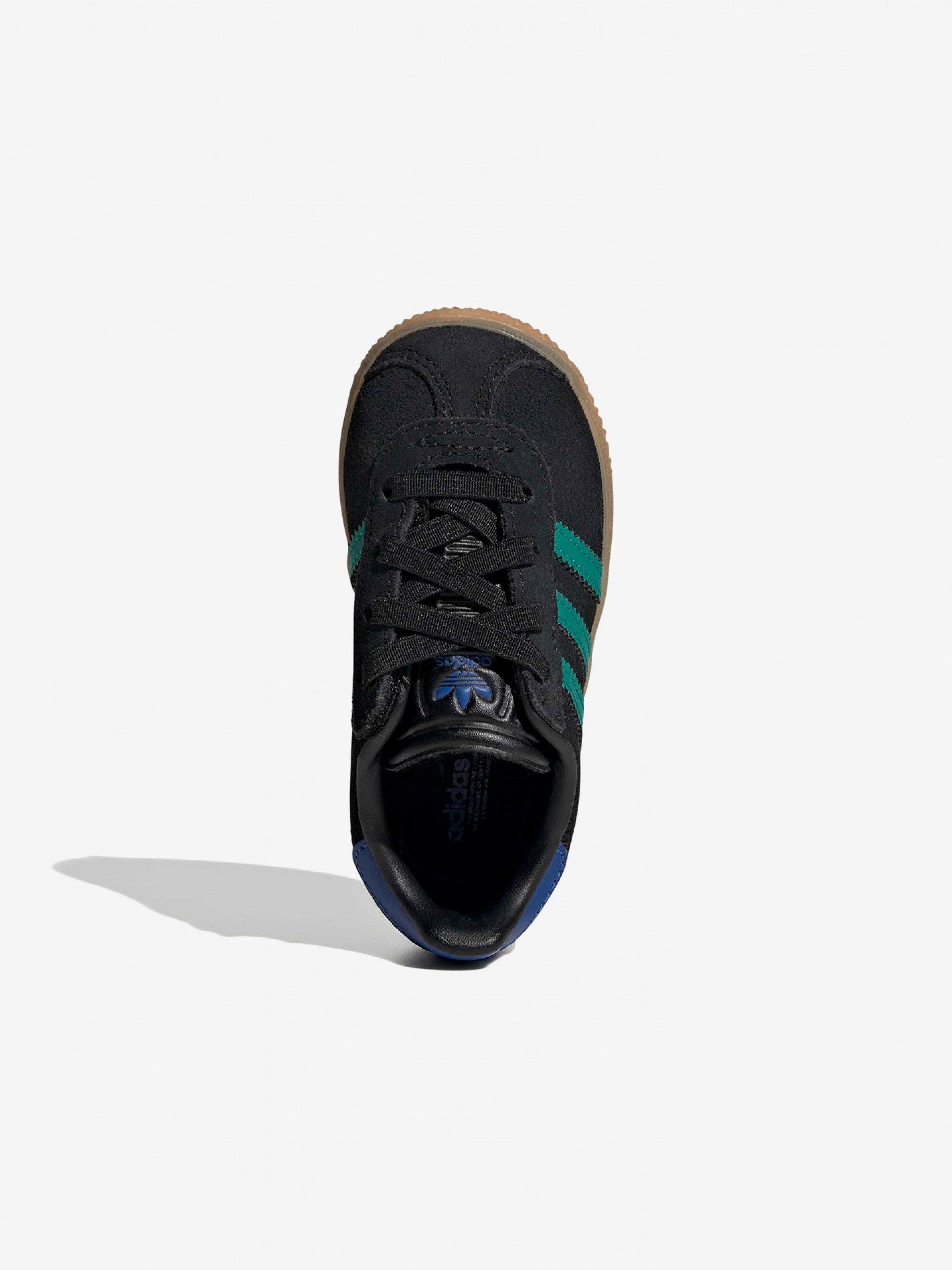 Zapatillas Adidas Gazelle CF EL I Negras, Azules y Verdes De Gamuza