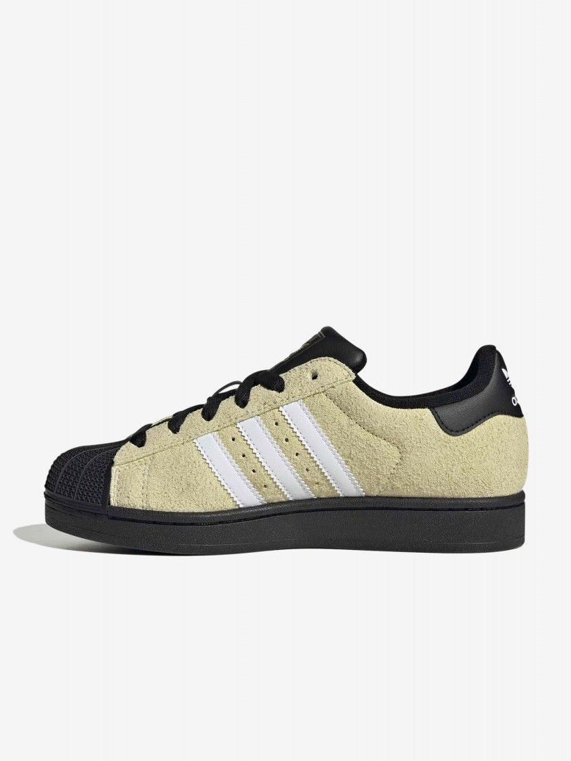 Adidas Superstar II W Yellow and Black Suede Sneakers