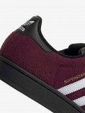 Adidas Superstar II W Burgundy and Black Suede Sneakers