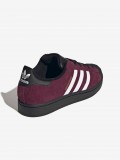 Adidas Superstar II W Burgundy and Black Suede Sneakers