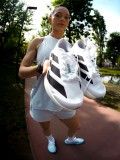 Sapatilhas de Running Adidas Adizero Evo SL Brancas e Pretas Sapatilhas de Running Adidas Adizero Evo SL Brancas e Pretas