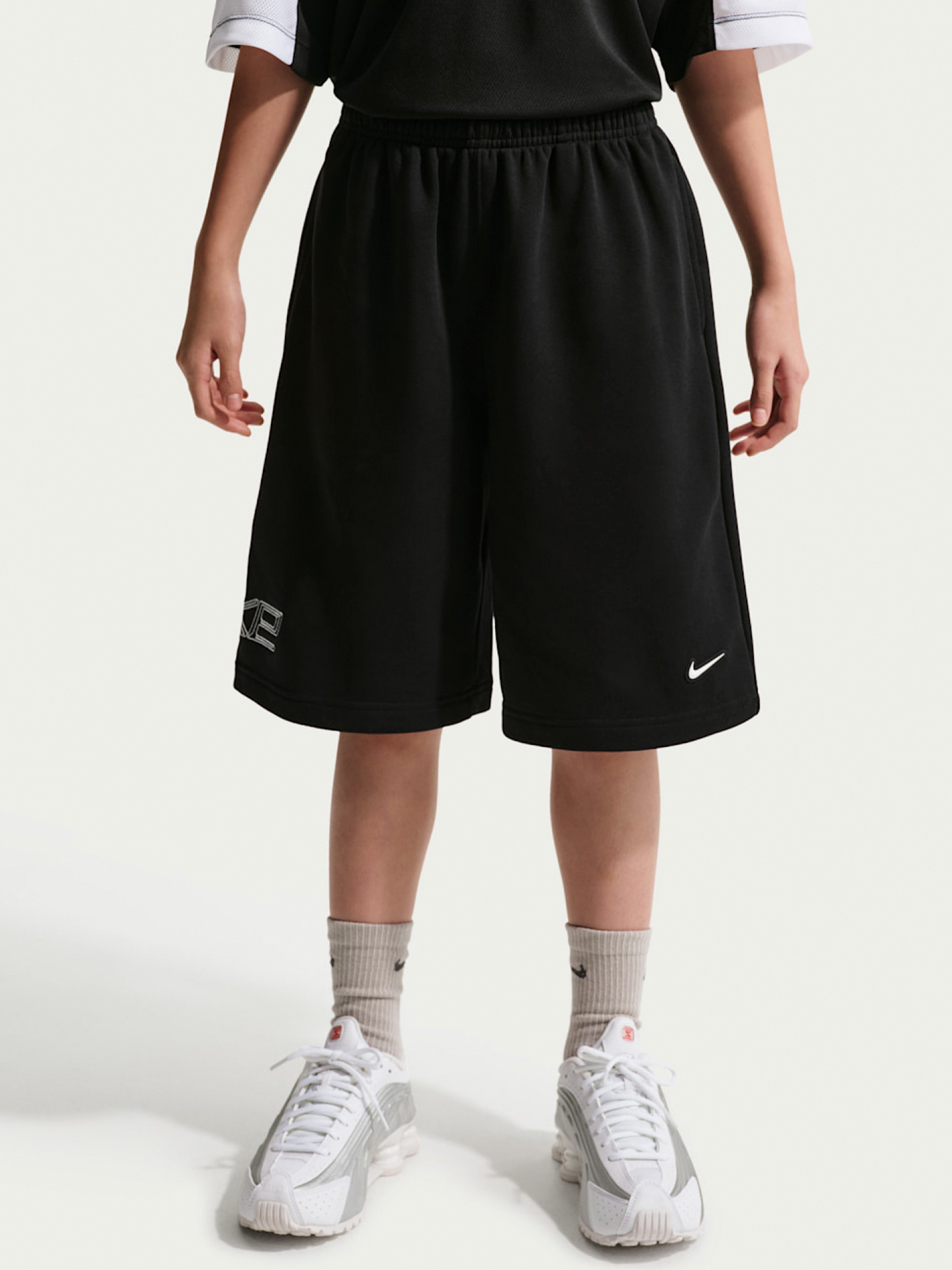Calções Nike Sportswear Júnior Pretos