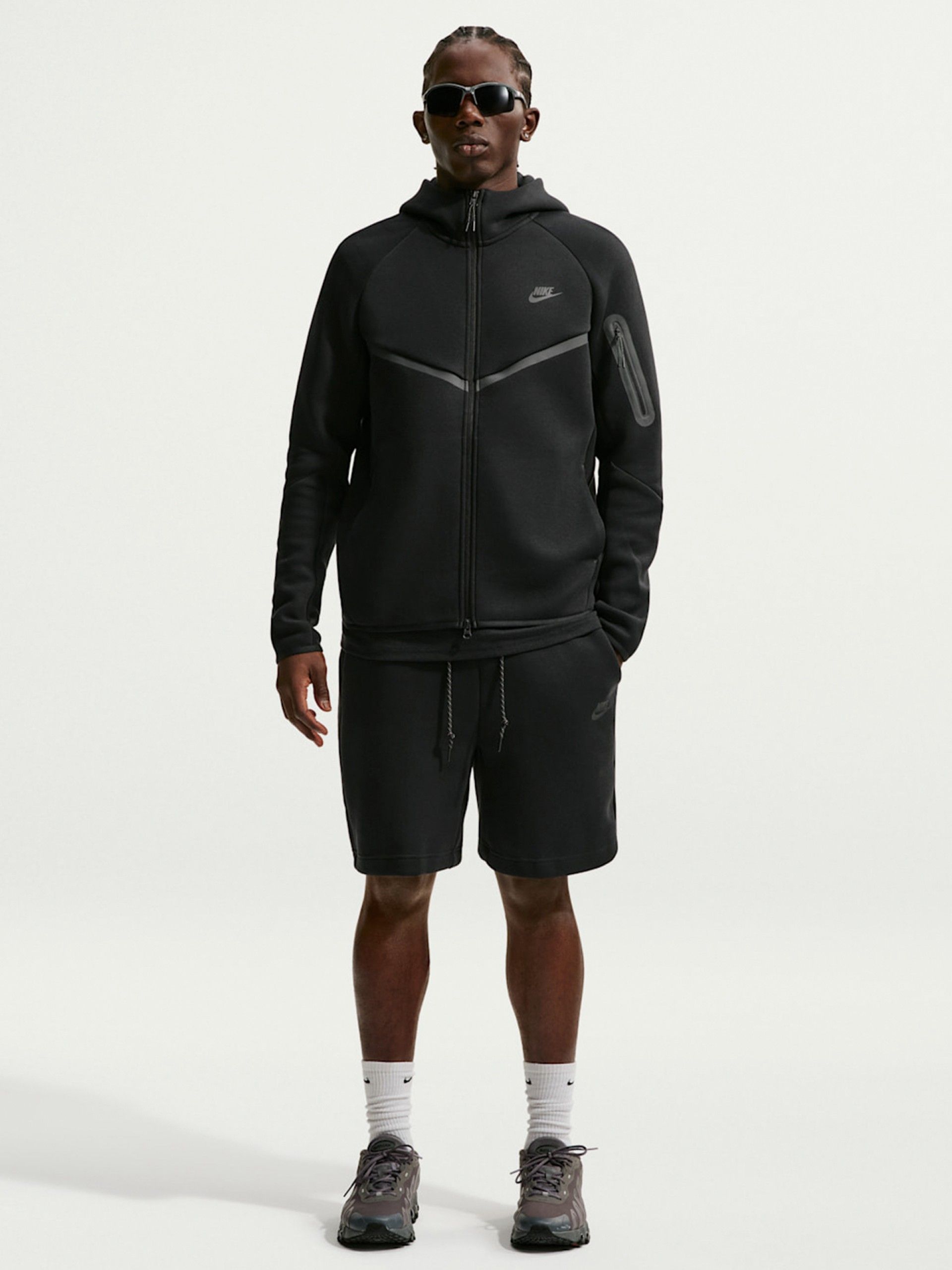 Nike Tech Fleece Black Shorts For Men