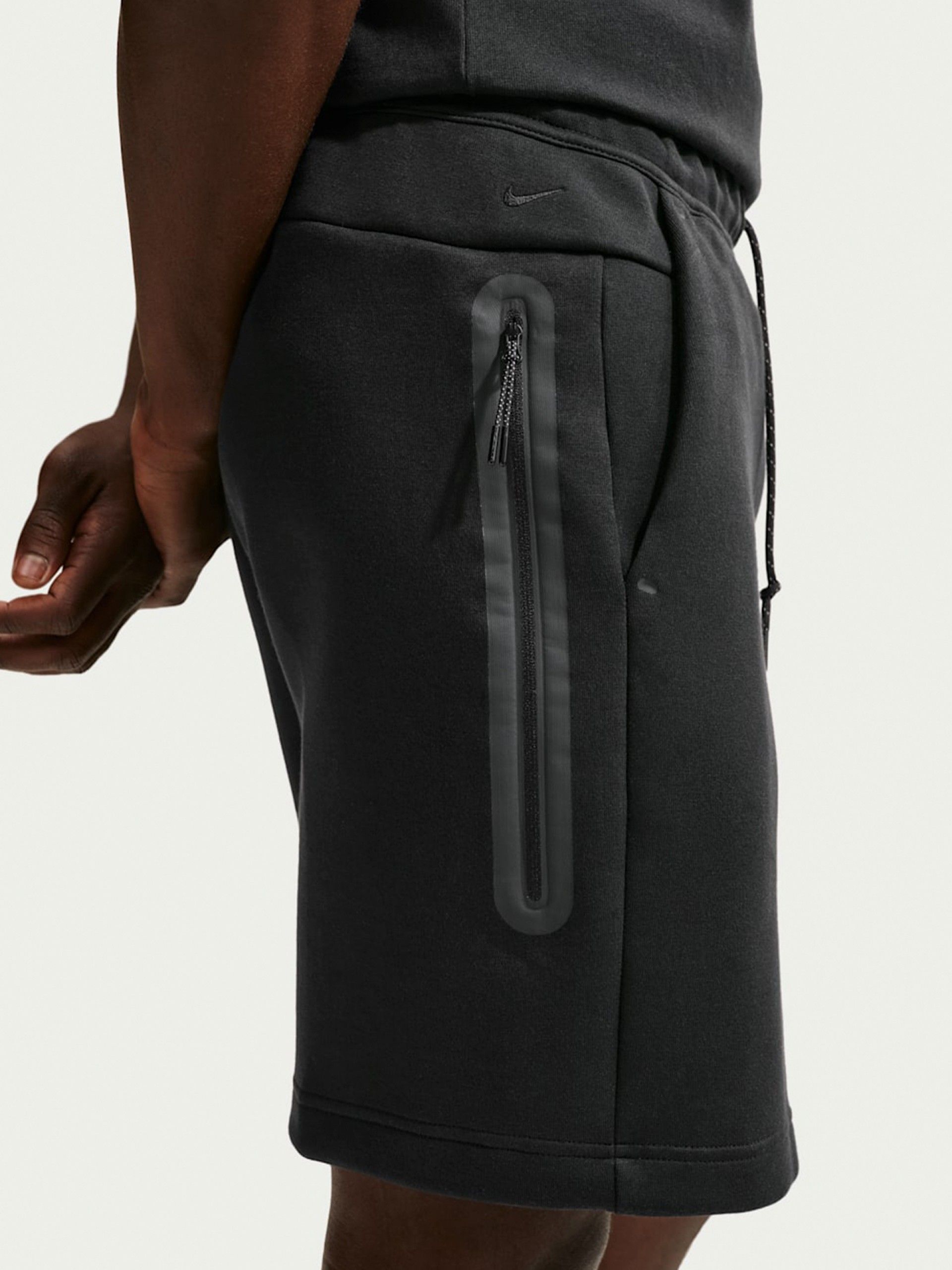 Pantalones Cortos Nike Tech Fleece Negros Para Hombre