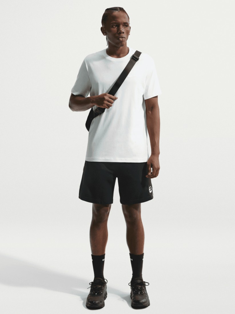 Nike Sportswear French Terry Black and Blue Shorts For Men
